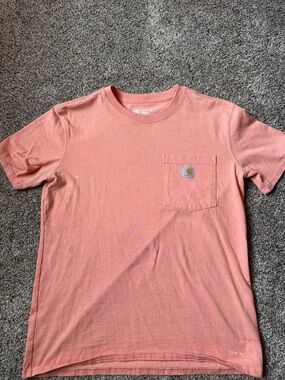 Carhartt Men's Pocket T-Shirt - Coral Pink